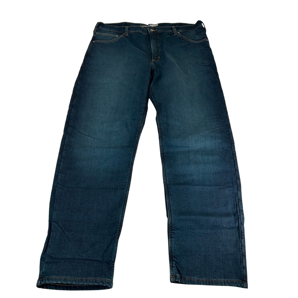 Carhartt Men Blue Rugged Flex Relaxed Fit Fleece Lined Jeans BD4939-M 40x34